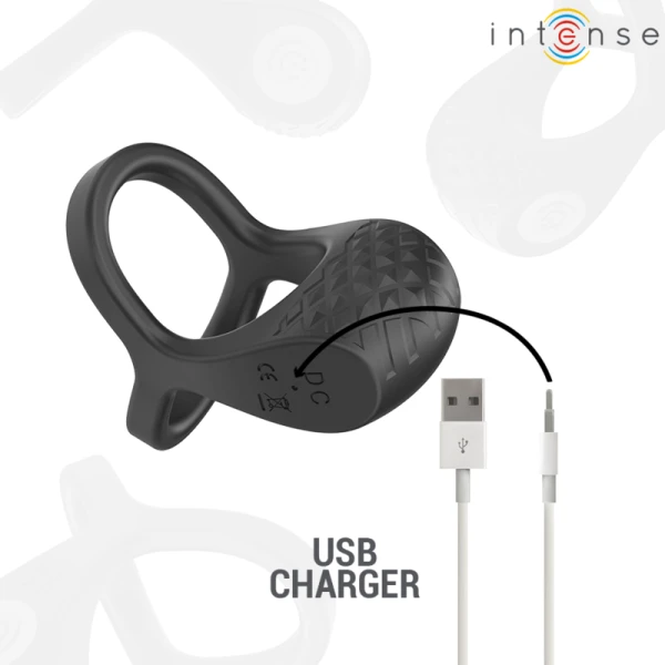 Intense FOR HIM Dubbele Penisring Vibrator Alex Zwart