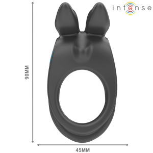 Intense FOR HIM Dubbele Penisring SAM Vibrator met 10 Trillingen, Zwart Intense FOR HIM Dubbele Penisring SAM Vibrator met 10 Trillingen, Zwart - Afbeelding 4