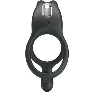 FOR HIM Pretty Love Seth Doppel-Vibrationsring Rabbit mit 7 Vibrationen Schwarz – Bild 1
