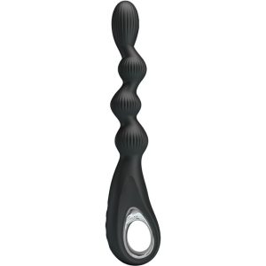 Anal Toys Pretty Love Federer Anale Vibrator met 12 Trillingen, Silicone, Zwart Anal Toys Pretty Love Federer Anale Vibrator met 12 Trillingen, Silicone, Zwart - Afbeelding 1