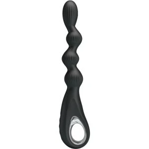 Anal Toys Pretty Love Federer Anale Vibrator met 12 Trillingen, Silicone, Zwart