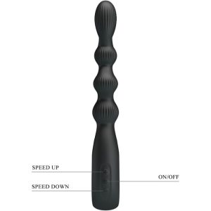 Anal Toys Pretty Love Federer Anale Vibrator met 12 Trillingen, Silicone, Zwart Anal Toys Pretty Love Federer Anale Vibrator met 12 Trillingen, Silicone, Zwart - Afbeelding 5