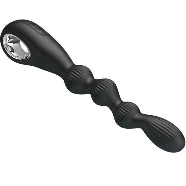 Anal Toys Pretty Love Federer Anale Vibrator met 12 Trillingen, Silicone, Zwart