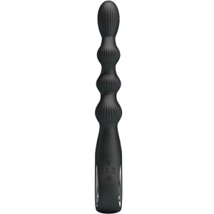 Anal Toys Pretty Love Federer Anale Vibrator met 12 Trillingen, Silicone, Zwart Anal Toys Pretty Love Federer Anale Vibrator met 12 Trillingen, Silicone, Zwart - Afbeelding 2