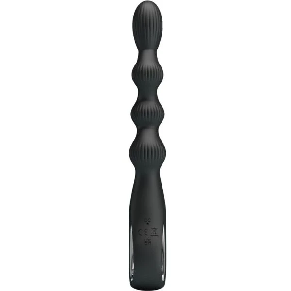 Anal Toys Pretty Love Federer Anale Vibrator met 12 Trillingen, Silicone, Zwart