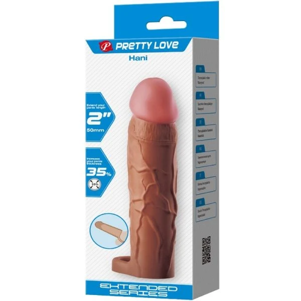 FOR HIM Pretty Love Hani Penisomhulsel met Verlenging, Mulaat