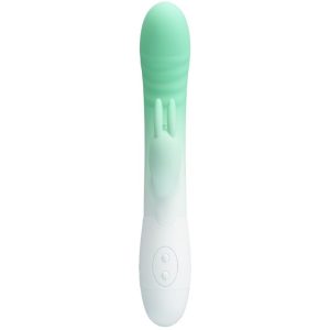 High Tech Pretty Love Cerberus Rabbit Vibrator met 30 functies groen High Tech Pretty Love Cerberus Rabbit Vibrator met 30 functies groen - Afbeelding 2