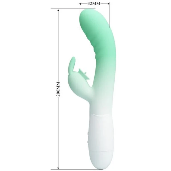 High Tech Pretty Love Cerberus Rabbit Vibrator met 30 functies groen