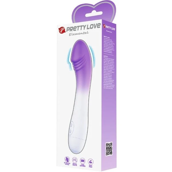 High Tech Pretty Love Elemental G-Punt Vibrator met 30 standen, paars