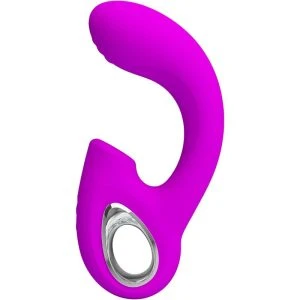 High Tech Pretty Love Sibel G-Punt Vibrator met Clitorisstimulator 10 Trillingen Paars