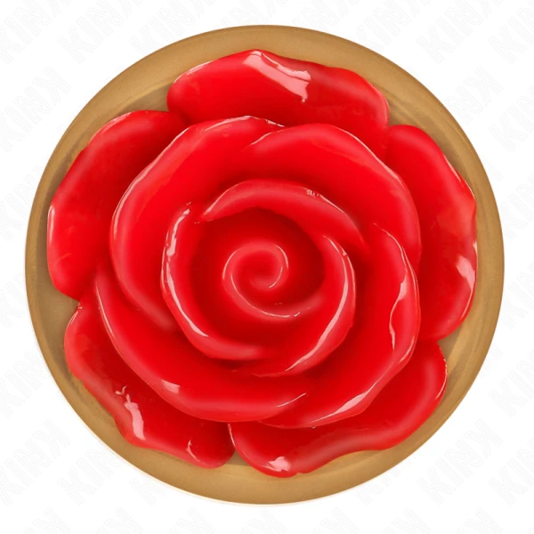 Kink Pleasure Plugs anaalplug van roestvrij staal met rozenbasis, L