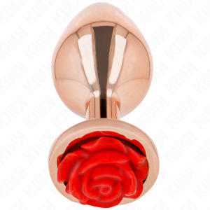 Kink Pleasure Plugs Anaalplug Metaal met Rozenversiering, roze-goud Kink Pleasure Plugs Anaalplug Metaal met Rozenversiering, roze-goud - Afbeelding 2