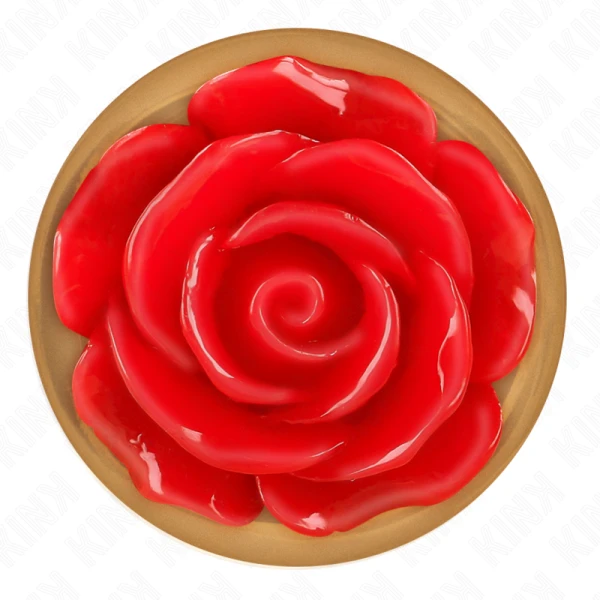 Kink Pleasure Plugs Anaalplug Metaal met Rozenversiering, roze-goud