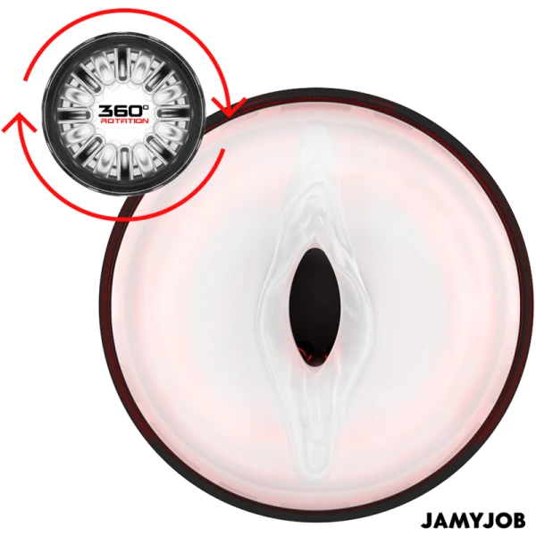 Jamyjob Storm Automatische Mond-Masturbator met 10 rotatie- en 10 stootmodi Jamyjob Storm Automatische Mond-Masturbator met 10 rotatie- en 10 stootmodi