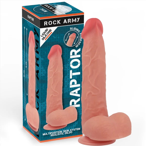 img_199883_92048d7c7f4c7d84285e5b018c4ff1e8_1.png Rock Army Liquid Silicone Raptor Dildo 24 cm met zuignap