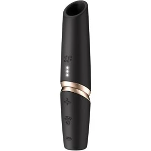 Satisfyer AIR Pulse Pro 2 Perfect Kiss drukwellenvibrator Zwart/Goud