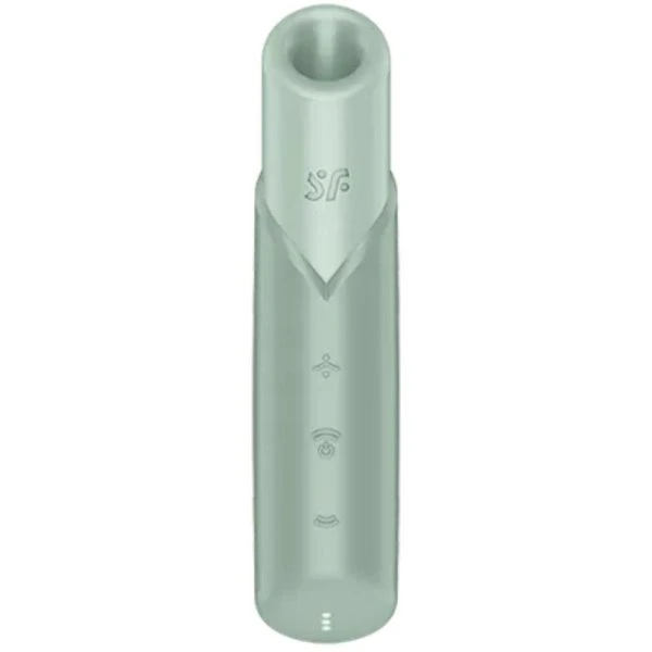 Satisfyer Naughty Kiss Wave Auflegevibrator mit Airwave-Technologie, Aquamarin