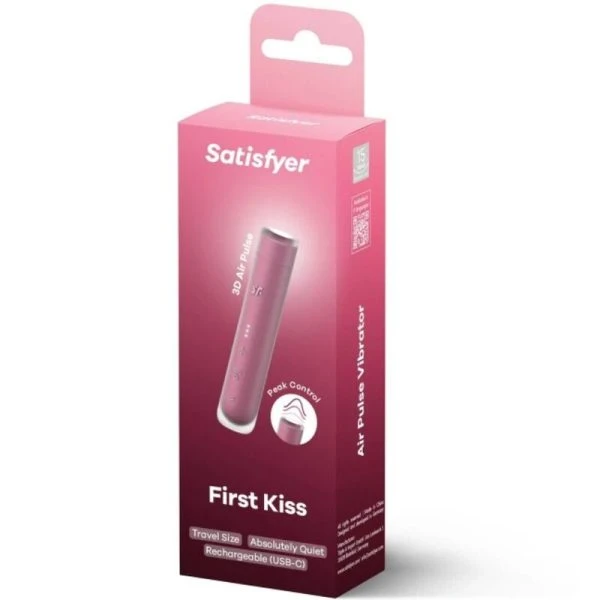 Satisfyer AIR Pulse Klitoris-Stimulator First Kiss Wave granat