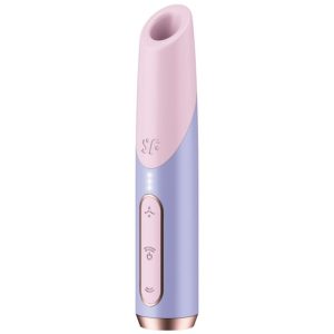 Satisfyer AIR Pulse Klitoris-Stimulator Bold Kiss Wave, Roze/Paars Satisfyer AIR Pulse Klitoris-Stimulator Bold Kiss Wave, Roze/Paars - Afbeelding 1
