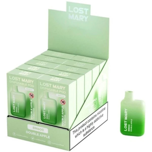 Lost Mary BM700 Disposable Vape Dubbele Appel 2% Nicotine