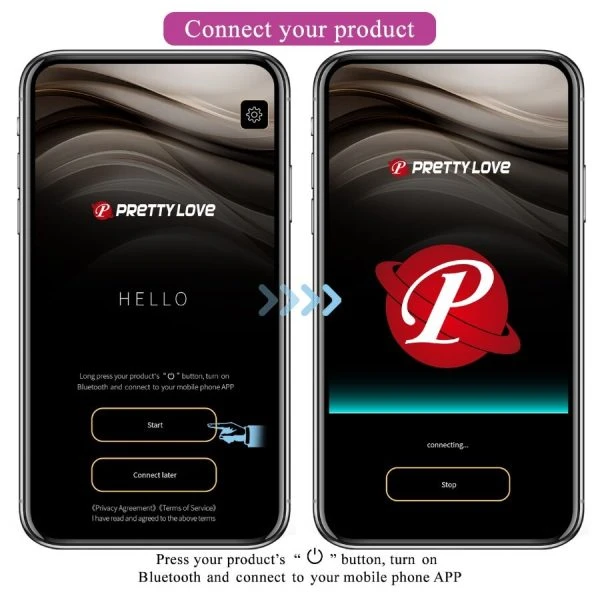 APP Series Pretty Love Leviathan App-gesteuerter Vibrator Lila