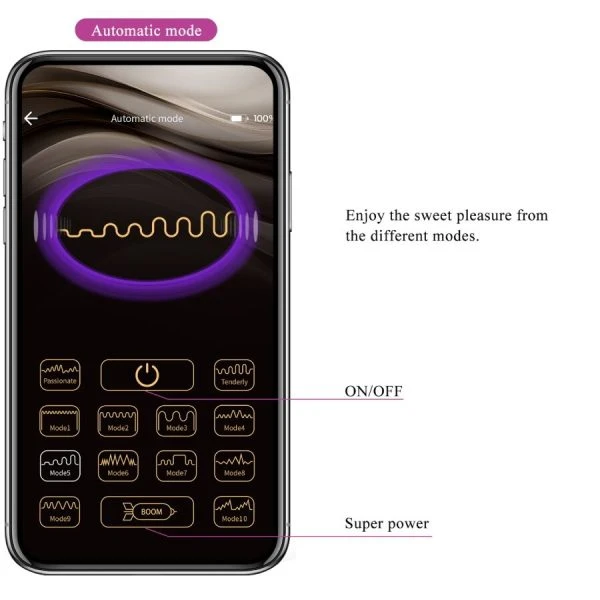 APP Series Pretty Love Leviathan App-gesteuerter Vibrator Lila