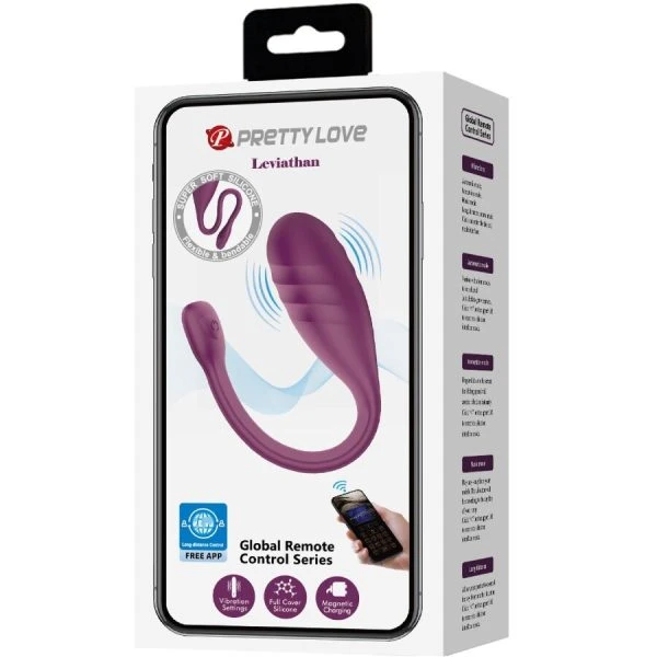 APP Series Pretty Love Leviathan App-gesteuerter Vibrator Lila