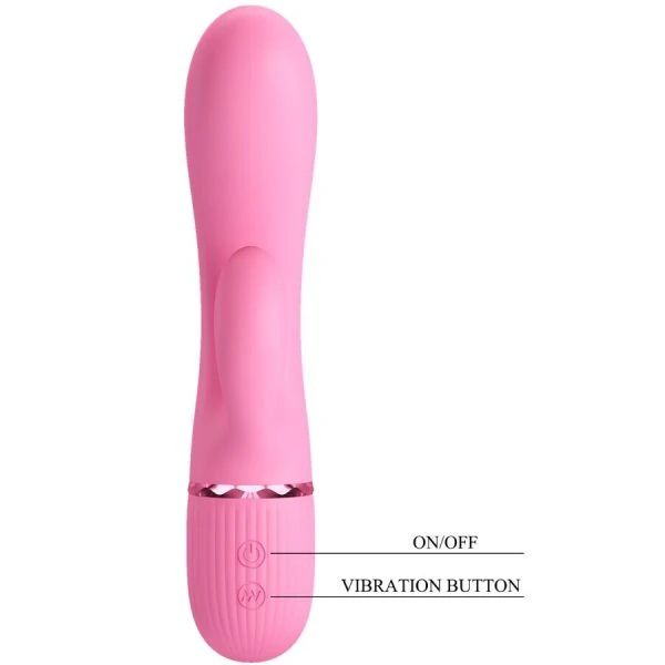 High Tech Pretty Love Marski Rabbit Vibrator met G-puntstimulatie, Roze High Tech Pretty Love Marski Rabbit Vibrator met G-puntstimulatie, Roze