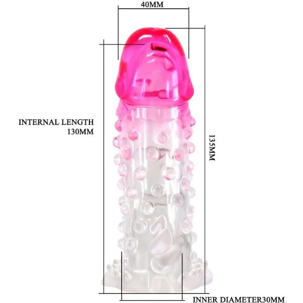FOR HIM Pretty Love Wilford realistische penisverlengeringshuls met ribbels roze FOR HIM Pretty Love Wilford realistische penisverlengeringshuls met ribbels roze