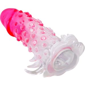 FOR HIM Pretty Love Wilford realistische penisverlengeringshuls met ribbels roze FOR HIM Pretty Love Wilford realistische penisverlengeringshuls met ribbels roze - Afbeelding 2
