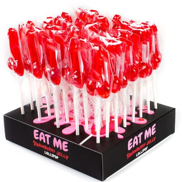 Secretplay Cosmetic Display mit 40 aromatisierten Penis-Lutschern mit Alkohol