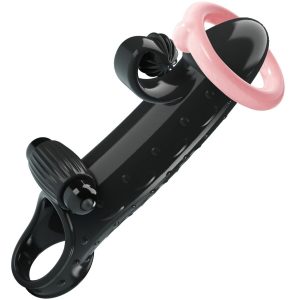 Romance Vibrerende Penishuls van TPE Zwart Romance Vibrerende Penishuls van TPE Zwart - Afbeelding 1
