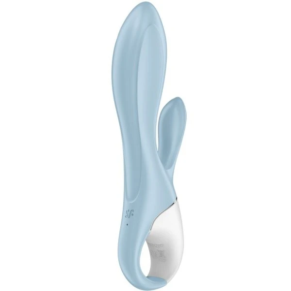 Satisfyer Air Pump Bunny 1 opblaasbare konijnenvibrator met clitorisstimulator Blauw