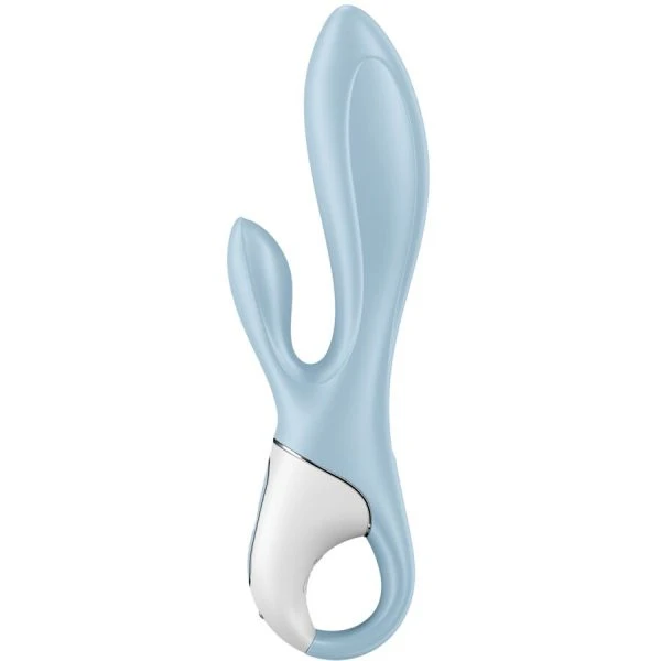 Satisfyer Air Pump Bunny 1 opblaasbare konijnenvibrator met clitorisstimulator Blauw