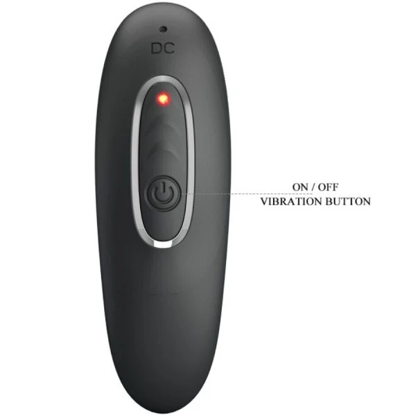 Anal Toys Pretty Love Remington Anale en Vaginale Vibratiemassageapparaat Zwart
