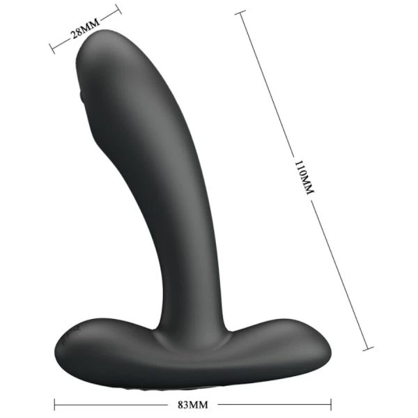 Anal Toys Pretty Love Remington Anale en Vaginale Vibratiemassageapparaat Zwart