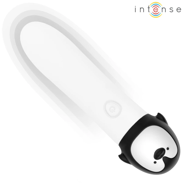 Intense FUN Toys Vibrator Bullet Pinguin Rico 10 cm wit