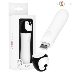 Intense FUN Toys Vibrator Bullet Pinguin Rico 10 cm white