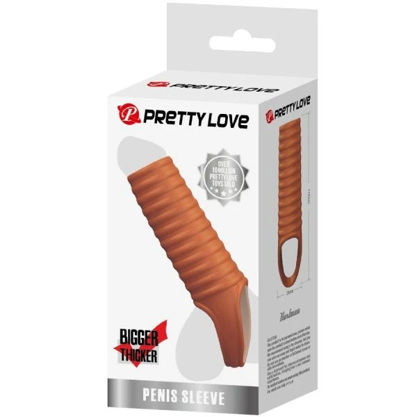 FOR HIM Pretty Love Hartman Penishuls van TPR, rekbaar en waterdicht