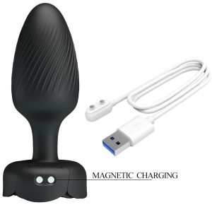 Anal Toys Pretty Love Osborn Anaalplug met LED-licht en vibratie, zwart Anal Toys Pretty Love Osborn Anaalplug met LED-licht en vibratie, zwart - Afbeelding 7