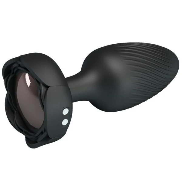 Anal Toys Pretty Love Osborn Anaalplug met LED-licht en vibratie, zwart