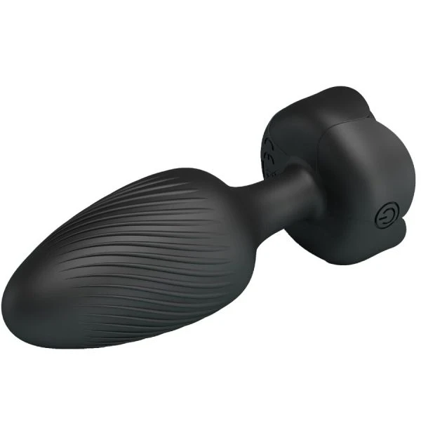 Anal Toys Pretty Love Osborn Anaalplug met LED-licht en vibratie, zwart