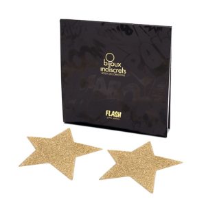 Bijoux Flash Collection zelfklevende tepelbedekkingen Golden Star Bijoux Flash Collection zelfklevende tepelbedekkingen Golden Star - Afbeelding 2