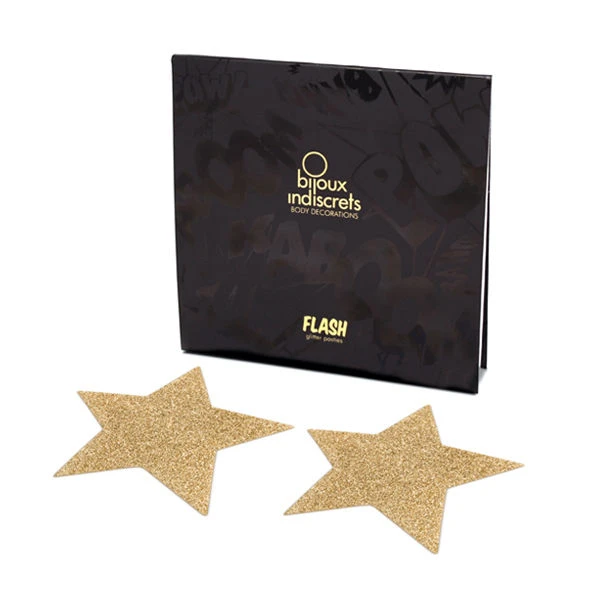 Bijoux Flash Collection zelfklevende tepelbedekkingen Golden Star