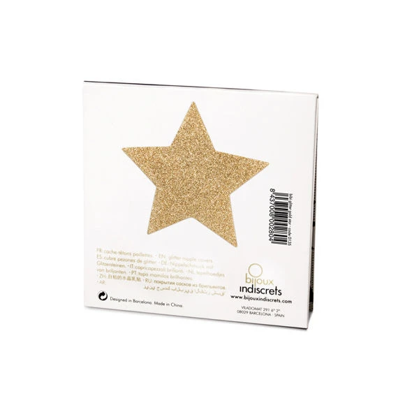 Bijoux Flash Collection zelfklevende tepelbedekkingen Golden Star