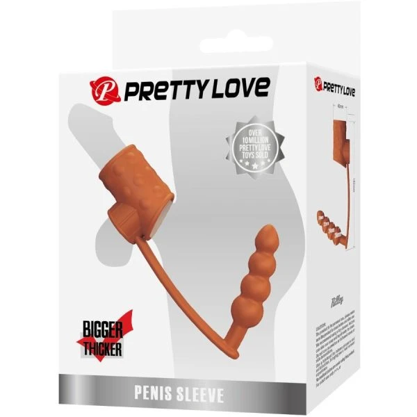 FOR HIM Pretty Love Penishuls met Anaalplug Natuur