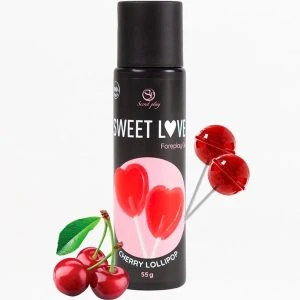 Secretplay Cosmetic Kers Lollipop Gel Zoete Liefde eetbaar glijmiddel 60 ml