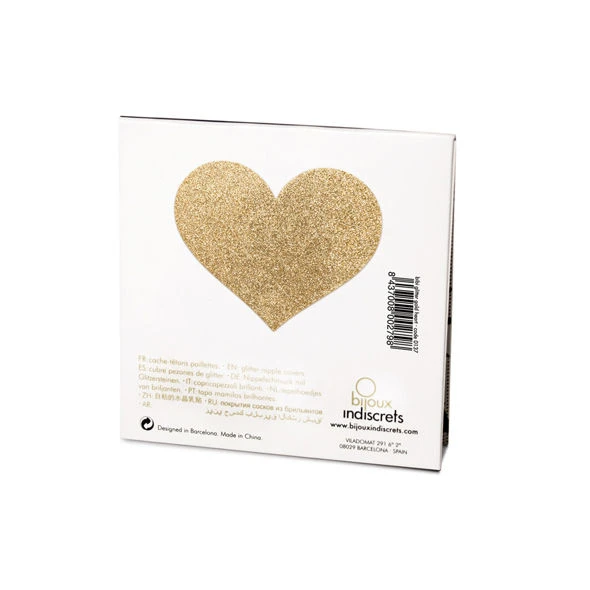 Bijoux Flash Collection zelfklevende tepelbedekkingen Golden Heart