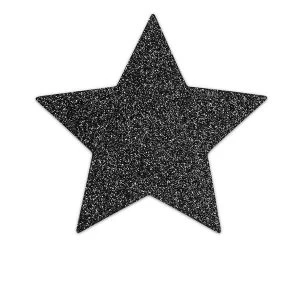 Bijoux Flash Collection zelfklevende tepelstukjes met glitter zwart