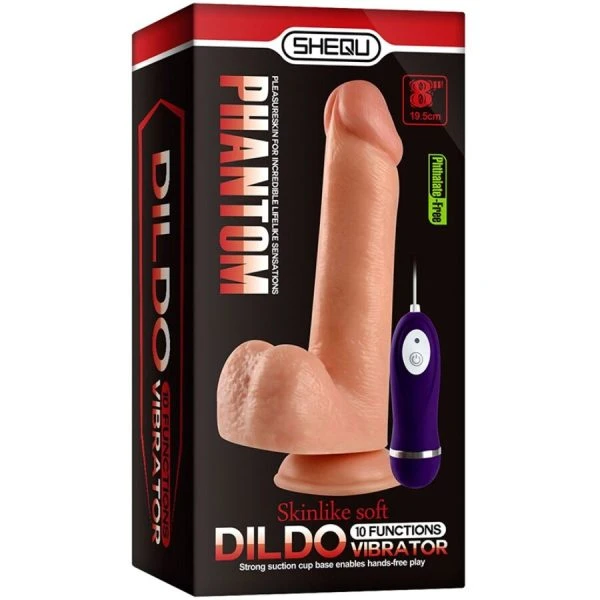 Shequ Phantom Vibrerende Dildo met Afstandsbediening